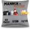 45x45 cm Originelles Dekokissen Kissen männerkissen mit taschen für Bier, Die Macht und Snacks Lustige Männer Kissenbezug für Männer Papa Geschenk zum Geburtstag Vatertag Weihnachten