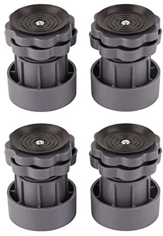 HERCHR Almohadillas Antivibración para Lavadora, 4 Piezas Estabilizador Antivibración Ajustable Soporte para Pies Alfombrilla Base para Lavadora Almohadillas para Pies para Lavadora Seca