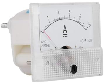 Beufee Voltmetro, DC Analogico 85c1 Pannello Analogico Misuratore di Tensione Voltmetro di Corrente 2.5 Pannello Voltmetro Analogico di Tensione di Precisione per Test di Circuiti(CC 0-10 A)