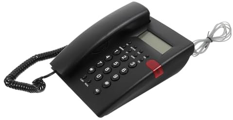DIYEAH Telefono Fisso Filo con Pulsanti Grandi per Casa e Ufficio Visualizzazione Chiamate in Arrivo