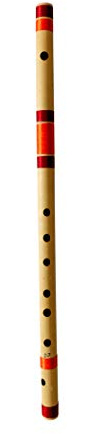 DD Base Bansuri Bambusflöte, 61 cm, mit kostenloser Tragetasche, Naturbraun