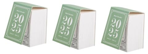 Tofficu 3stücke Tischkalender Für Zuhause Und Büro Vintage Design Abreißbar Handgefertigt Aus Dickem Dekorativ Und Funktional Als Für Scrapbooking