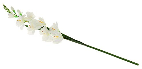Pleayietoopiatiey Artificial Simulation Gladiolus Flower Stem Wedding Home Decor White
