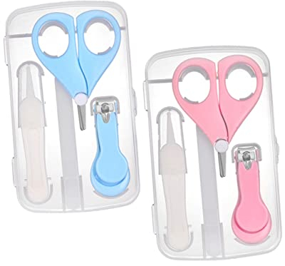 GREENADSCAPE 2sätze Nagelknipser-set Mit Werkzeugen Aufbewahrungsbox Ergonomischem Griff Gebogener Rutschfestem Griff Für Präzise Nagelpflege Bei Neugeborenen Und Kleinkindern