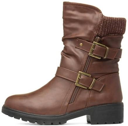 Lilley Minnie Womens Brown Calf Boot - Size 8 UK - Brown