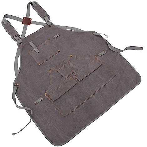 LIFKOME Heavy-duty Multi-pocket Apron Cleaning Pockets Kitchen Wear Welding Women