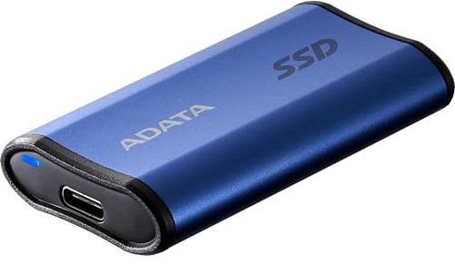 ADATA SSD externo SE880 de 500 GB, unidad de estado sólido portátil ultrarrápida compatible con PS5 Xbox, azul