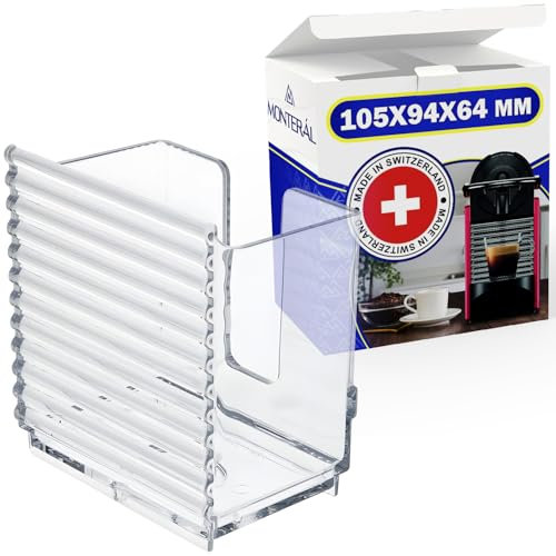 Pod Container for Coffee Pod Machines Has The Original Code MS-0062592 for Nespresso Pixie for Krups - Made in Switzerland - Warranty 10 Years - MONTERAL