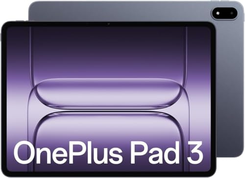 OnePlus Pad 3 Tablet 12+256 GB Snapdragon 8 Elite Prozessor 13,2 Zoll 3,4K 144 Hz Bildschirm 1240 mAh Akku 80 W Schnellladung müheloses KI-Multitasking Sturmblau