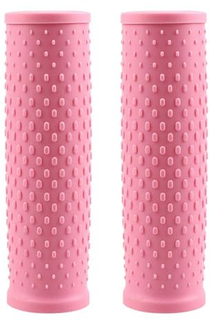 Lecreatekit Electric Scooter Handlebar Grips, Scooter Handlebar Grips NonSlip Replacement Rubber Handlebar Cover For Electric Scooters(Pink)