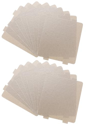 Healeved 20 Pièces Plaque Mica pour Micro-ondes Découpables Résistantes à Haute Température Isolation Thermique Avancée pour Réparation Four Micro-ondes