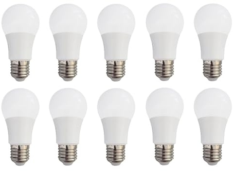 Provance 10er Set LED Glühlampe Super Hell E27 13W ersetzt 100 Watt 1320 Lumen 6500K warmweiß - Edison Birne - nicht dimmbar - A60 Energiesparlampe