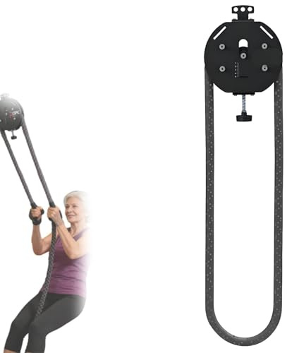 Entraîneur à corde sans fin, corde de suspension sans fin, appareil d'entraînement à la résistance, corde en nylon à boucle fermée de 4 m, utilisée pour les exercices de préhension, de bras Black
