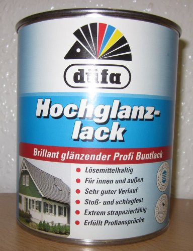 düfa Hochglanzlack RAL 7035 Lichtgrau 750 ml grau hochglänzender Lack │ Buntlack für Innen & Außen