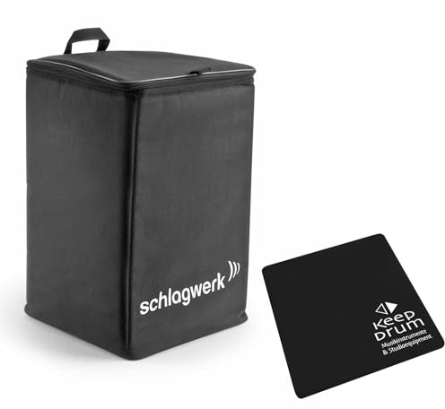 Schlagwerk TA-12 Rucksack-Tasche für Cajon + keepdrum Pad Sitzauflage