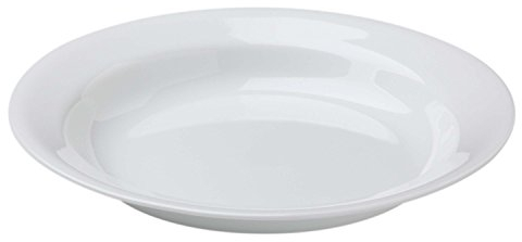 Corelle 3133 Vitrelle Glass Winter Frost Rimmed Soup Bowl, White, 15 oz, Pack of 6