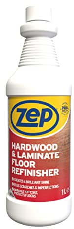 Zep Hardwood & Laminate Floor Refinisher - 1L, laminate floor polish, wood floor polish, wood oil, floor polisher, floor cleaner, floor buffer, wood polish