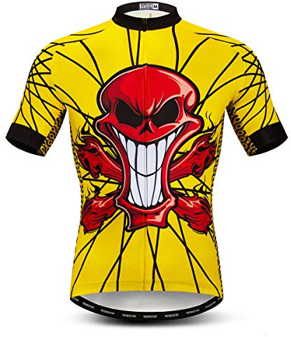 Camisetas de Ciclismo para Hombre Camisetas de Ciclismo Ropa de Ciclismo de Manga Corta con Cremallera Completa