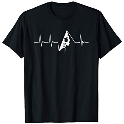 Bouldern Herzschlag Klettern Freiklettern Felsklettern T-Shirt