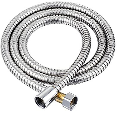 Tappeti Design 2 m Duschschlauch, 79 Zoll extra Langer Chrom-Handbrauseschlauch mit Messingschlauch Duschschlauch Badwerkzeuge-2 m