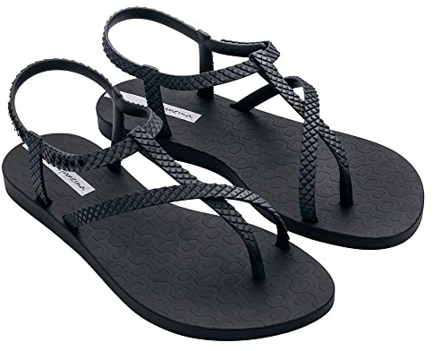 Ipanema Women's Class Wish Ii Fem Continuous Platform Sandals, black, 7 UK