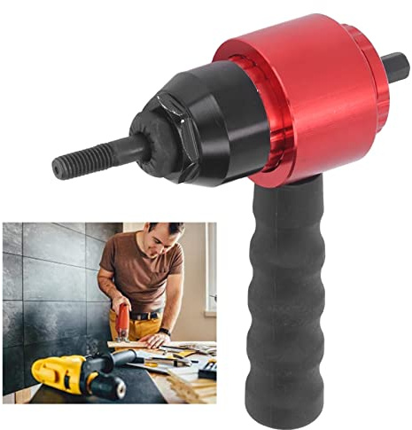 Manual & Automatic Rivet Nut Gun Adapter, Heavy Duty Threaded Insert Tool, Easy Install Drill Rivet Adapter for DIY, Automotive, Mechanical & Home Repairs
