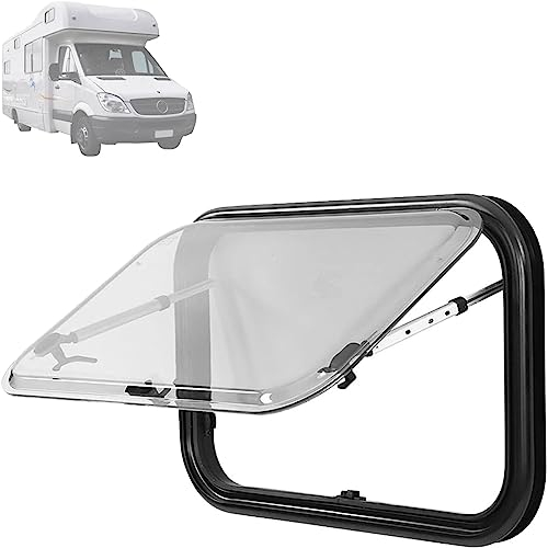 Wasserdichter Dachventilator,Wohnwagen-Dachfenster-Ventilator,Wohnwagen-Fenster Klappfenster Seitenfenster Dachluke Dachfenster mit Kurbel Wohnwagen,50 * 30cm