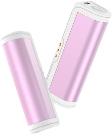 Handwärmer elektrisch 2er Set, gabless Handwärmer Taschenwärmer, Handwärmer wiederverwendbar, elektrischer Handwärmer USB, wiederaufladbar Handwärmer Kinder 3 Heizmodi, Geschenk für Frauen und Kinder