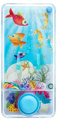 Simba 108614659 - Vattenspel - Vattenspel från Simba Toys, Fyll på Vatten och Tryck för att få Ringarna till Målet, 13,5x6,5 cm, Från 3 år