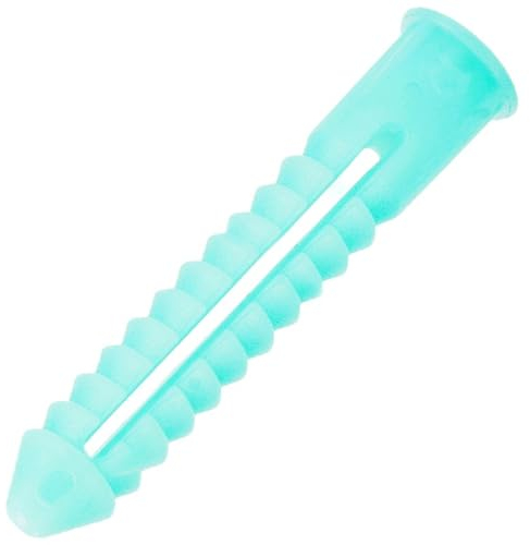 Wambere 100 Stück Universaldübel Kunststoffdübel Gipskartondübel Ohne Schrauben Nylondübeln Kunststoff Expansionsschraube Schraubstopfen zur Befestigung in Beton Ziegeln Gipsbauplatten,Blau,M8x38mm