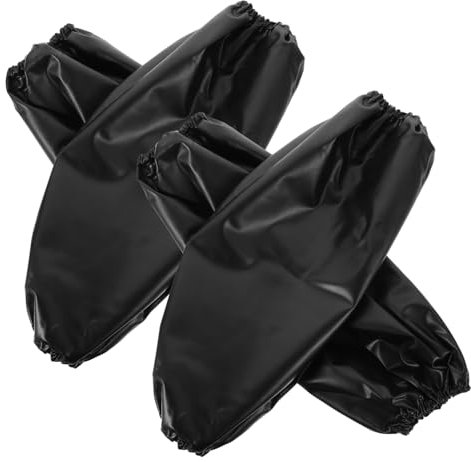 BRIGHTFUFU 2pairs Pvc Oversleeves Working Sleeve for Cooking Arm Cover for Restaurant Factory Use Protect Arm from Splash