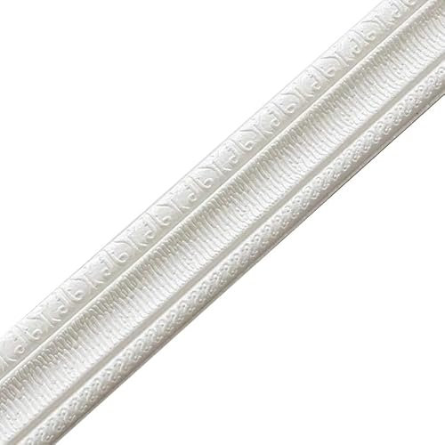 Ruban décoratif adhésif 8 x 230 cm en EVA bord autocollant pour décoration murale plinthes et revêtements idéal pour la maison bureau et projets de bricolage ruban décoratif adhésif pour murs blanc