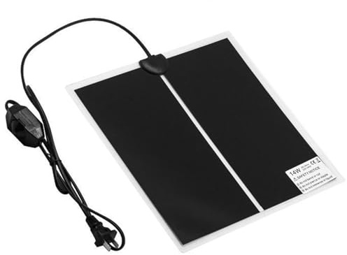SIGANDG Tapis Chauffant Reptile Tapis Chauffant pour Terrarium avec Contrôle De La Température pour Terrarium Convient aux lézards, Tortues, Scorpions, Geckos et Autres Amphibiens（14w 28 * 28cm）