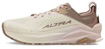 ALTRA Women's Olympus 6 Trail Running Shoe, Taupe/Pink, 8