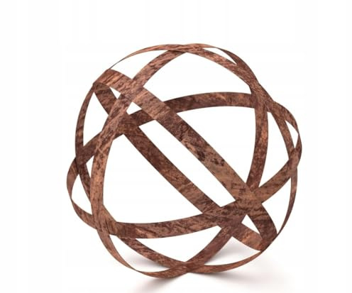 Kapaga - Gartenkugeln Rost - Kugeln für Außen - Deko Garten Vintage - Rost | Deko Garten für Kerzen - Kugeln für Draußen - Kugel Außen - Sphärisches Muster - 40 cm