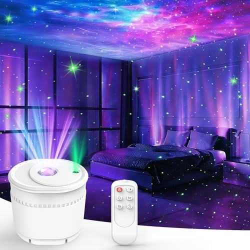 Immver Galaxy Star Projector, Night Light with Nebula, Remote Control, 17 Lighting Modes, 4 Speed & 3 Brightness, Timer Function, Mood Lamp for Kids Adults, Gaming, Bedroom, Parties