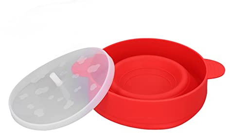 Palomitera Silicona Plegable, Recipiente Resistente de 26x14cm Verde - Seguro, Duradero y Fácil de Usar para Hacer Palomitas en Microondas y Horno (Día)