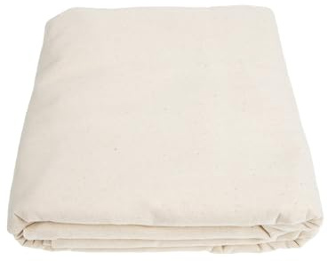 AMUSLESUR Tela para Pintores de Algodón 160X400 CM Lavable y Reutilizable para Cubrir Muebles y Pisos Durante Proyectos de Pintura y Renovación