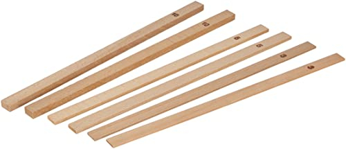 Städter 819047 Teighölzer Set, 6-teilig, 35 x 2 cm, Natur