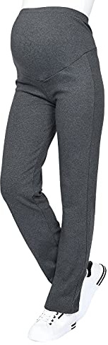 MijaCulture Schwangerschaftshose/Yogahose mit extra Bauch-Panel/Umstandsmode 3010 (XXL, Dunkegrau)
