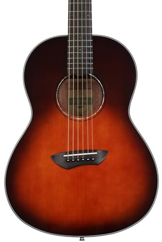 Yamaha CSF1M TBS Parlor Size Acoustic Guitar with Hard Gig Bag- Tobacco Brown Sunburst