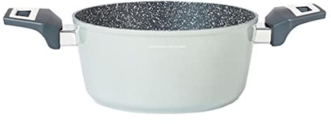 H&H Gourmet Alessandro Borghese Casseruola 2 Manici, Antiaderente, cm 20, Induzione