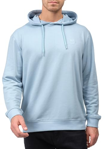 Indicode Herren Simpson Sweatshirt mit Kapuze | Hoodie Kapuzenpullover für Männer Blue Wave, XL