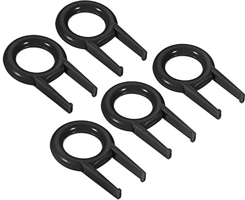 PATIKIL Keycap Puller Switch Remover, 5 Pack DIY Tool Fixing Keyboard Plastic for Mechanical Keyboard, Black