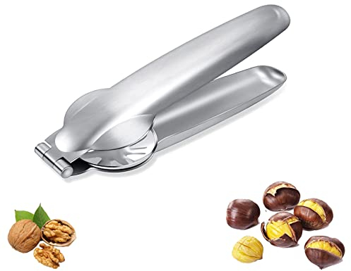 PTBWS Maronizange, Kastanie Schneider, Maronen Messer, Maroni Schneider Edelstahl, Kastanien Clip,für Walnüsse, Kastanien, Nüsse