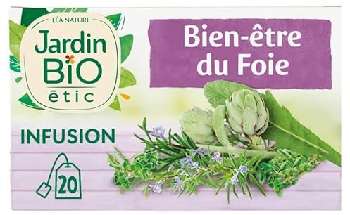JARDIN BIO ÉTIC INFUSION BIEN ÊTRE DU FOIE BIO 20 SACHETS + ÉTUI 30G, JARDIN BIO ETIC, LOT DE 3