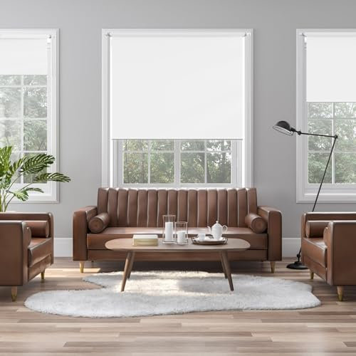 Aluminium-Jalousie 55 x 210 cm, Blickdicht Sichtschutz Sonnenschutz, Rollo Für Fenster Und Türen, inklusive Montagematerial, für Fenster & Tür, Weiß