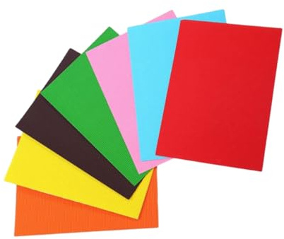 NUOBESTY 20 Stück Buntes Wellpapier A4 Für Diy Bastelarbeiten Kreatives Handwerkspapier Für Schule Kindergarten Und Partydekoration