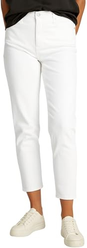 Calvin Klein Donna Jeans Mom Caviglie Scoperte, Blu (Denim Light), 30W/28L