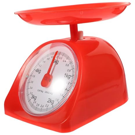 Amosfun Bilancia Da Cucina Digitale Multifunzione Vassoio Graduato 5 Kg, Bilancia Da Tavolo Portatile Per Alimenti, Strumento Domestico Per Cottura e Dieta